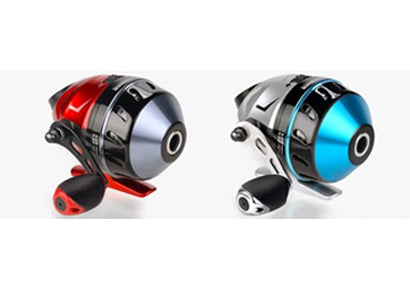 KastKing spincasting fishing reels, Cadet models in red and blue