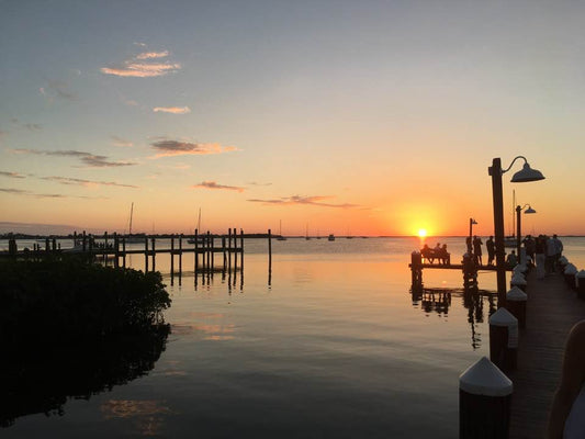 Florida Keys pier fishing at sunset getkastkinbestseller.com photo