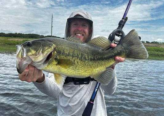 KastKing reel and rod combo ready for fall bass fishing adventure