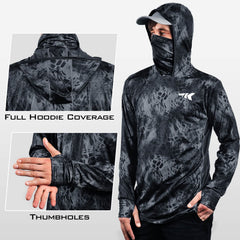 KastKing Men's Long Sleeve Fishing Shirt (With Neck Gaiter)