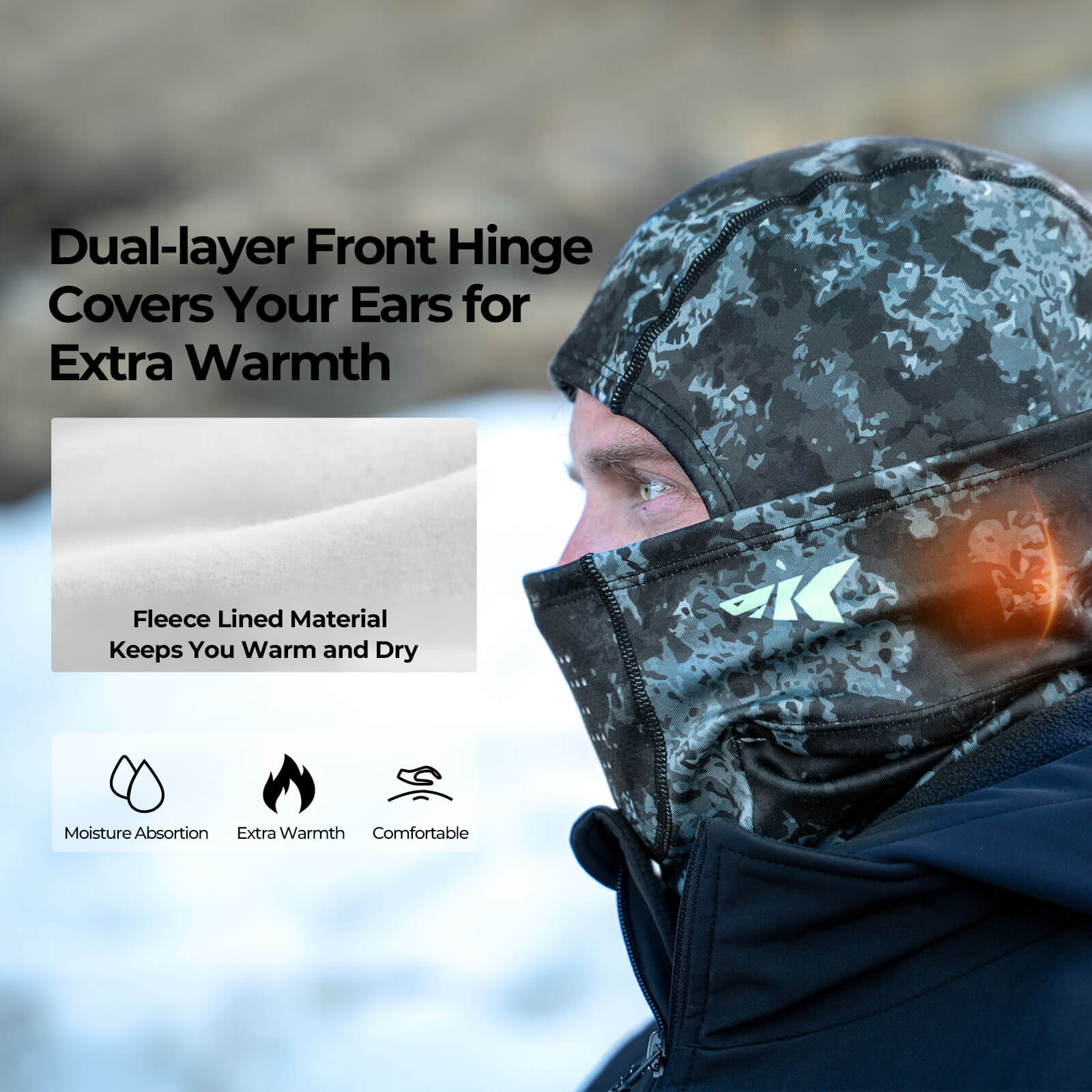 KastKing Winter Mountain Mist Balaclava