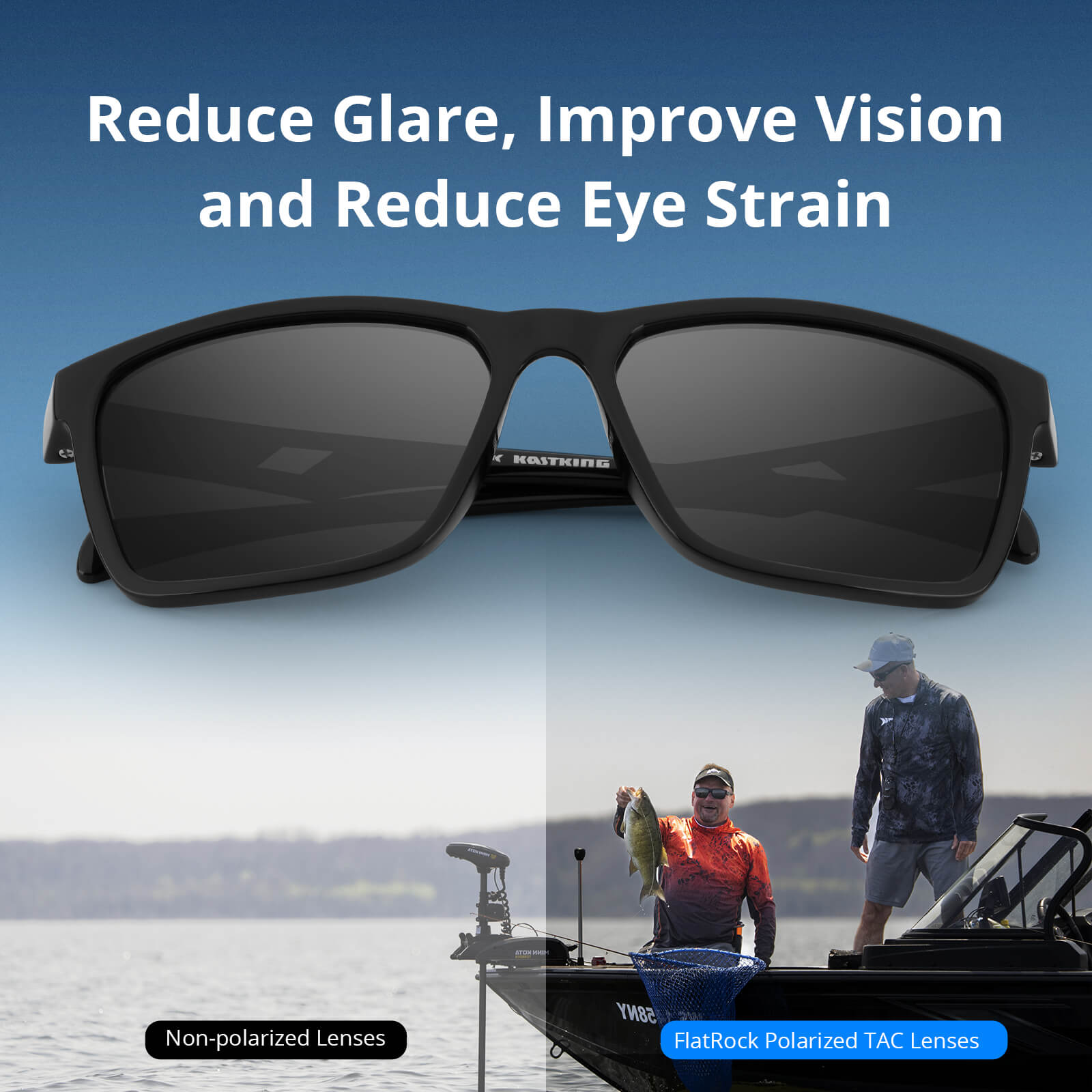 KastKing FlatRock Polarized Sport Sunglasses