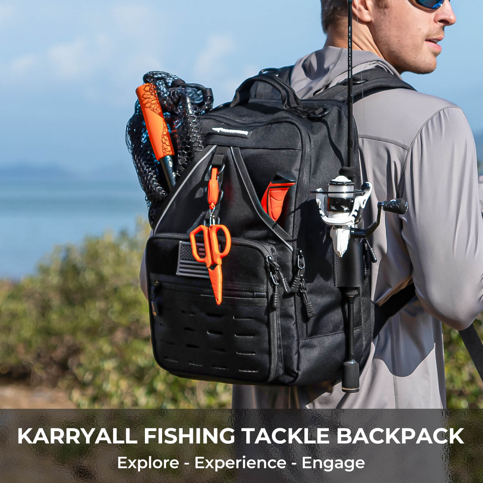 Kastking Karryall Medium Fishing Tackle Daily Backpack