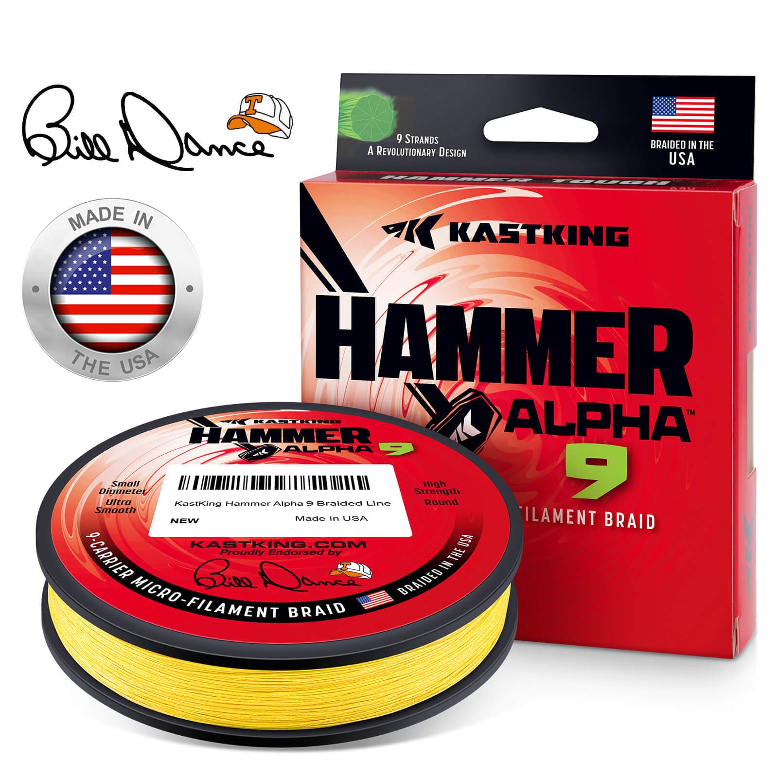 KastKing Hammer Alpha 9 UHMWPE Braided Fishing Line