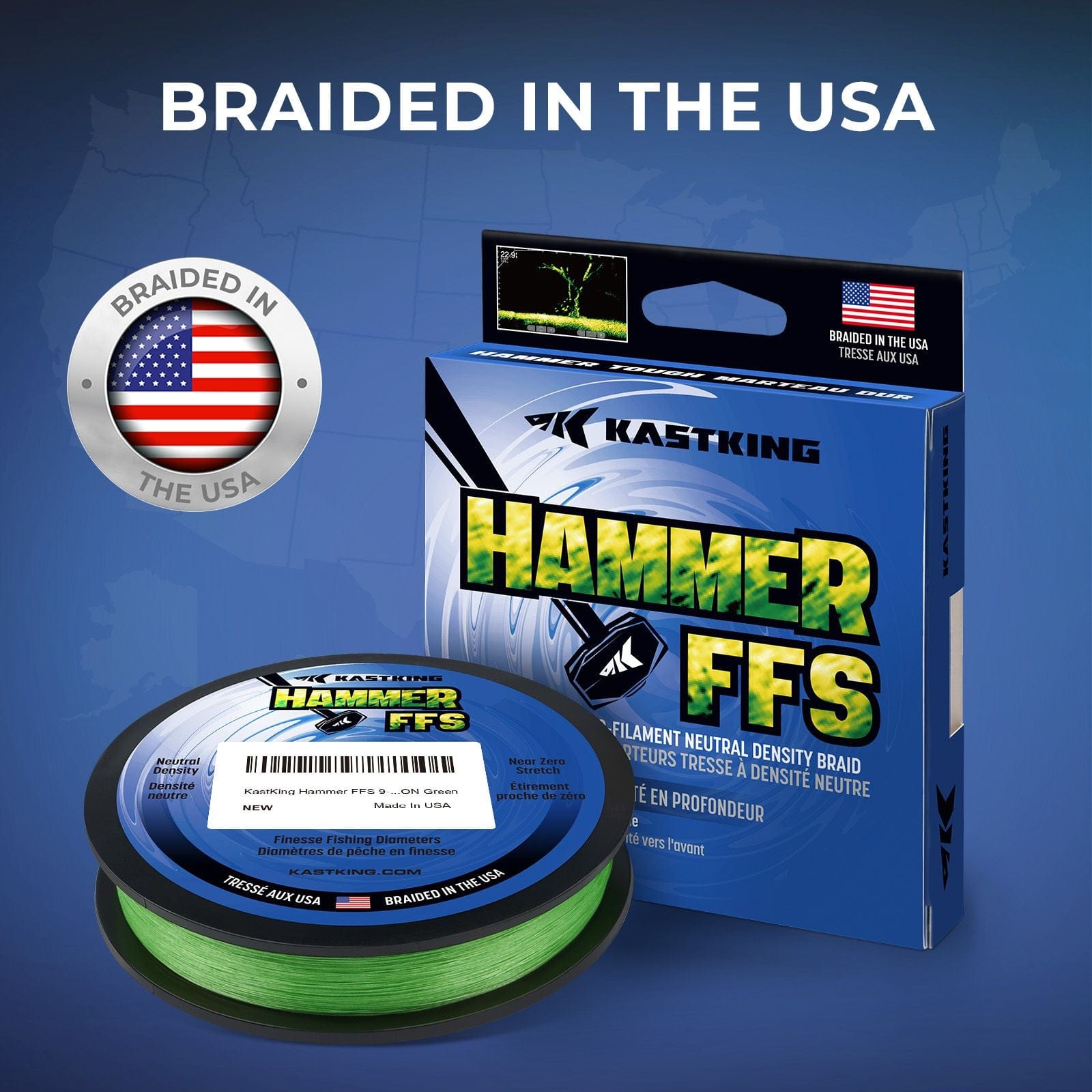 KastKing Hammer FFS Neutral Density Braided Fishing Line