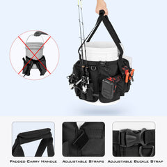 KastKing Karryall Fishing Bucket Organizer for 5 Gallon Bucket