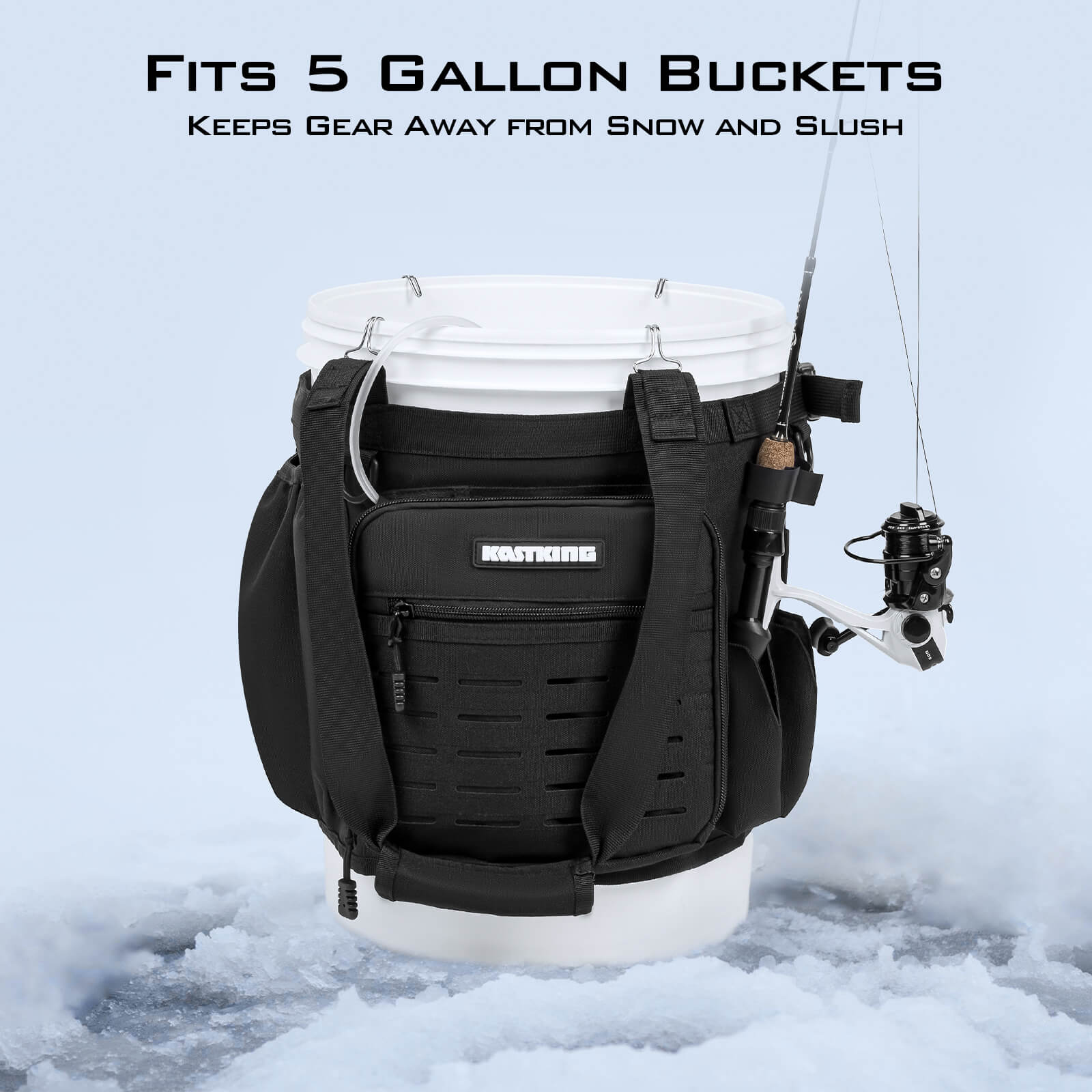 KastKing Karryall Fishing Bucket Organizer for 5 Gallon Bucket