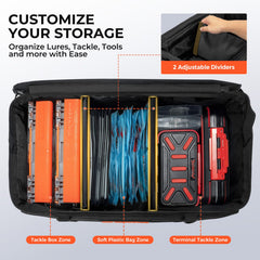 KastKing Bait Boss Extra-Large Soft Plastic Fishing Tackle Bag