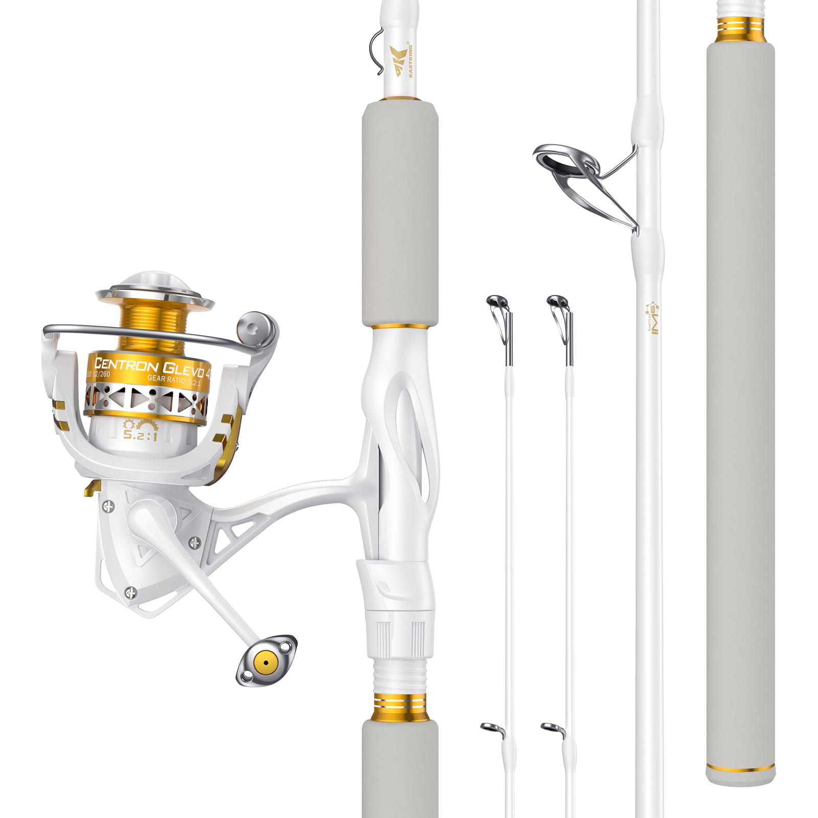 KastKing Centron Glevo Twin-Tip Spinning Rod and Reel Combo