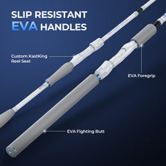 KastKing Centron Lite Travel Spinning Rods with Extra Tip