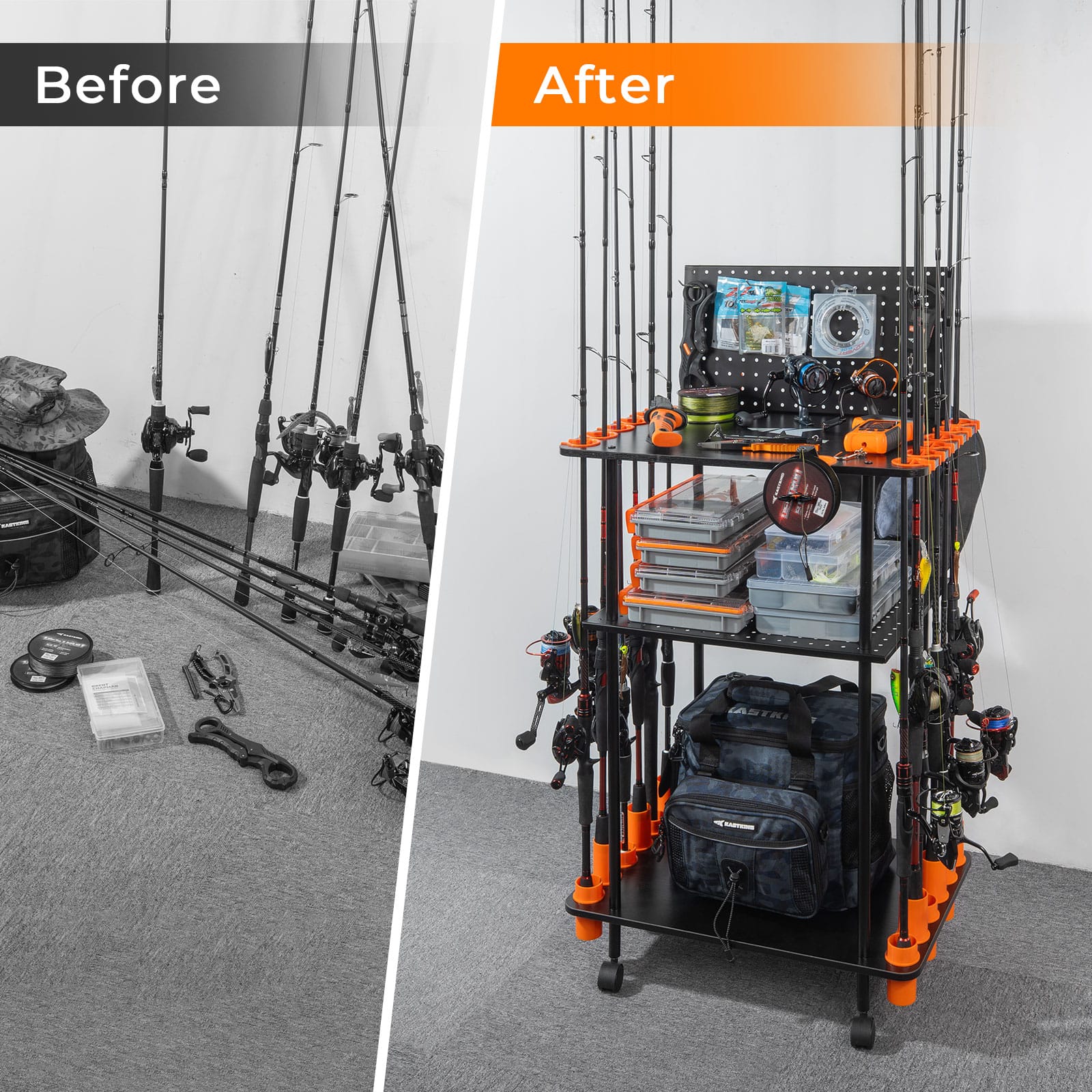 KastKing Gear Trolley Rod Rack