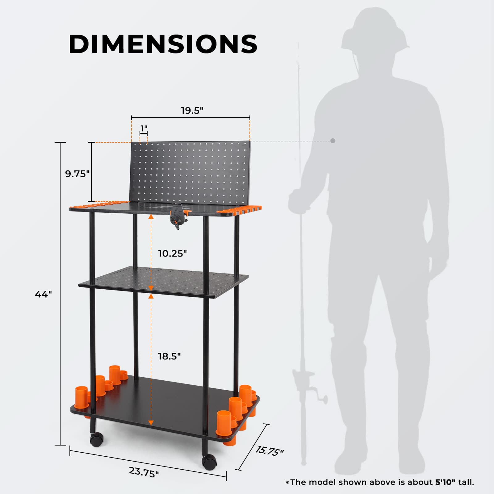 KastKing Gear Trolley Rod Rack