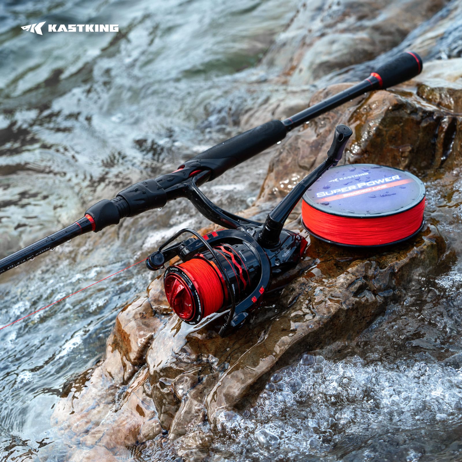 KastKing MaxSteel Twin-Tip Spinning Rod and Reel Combo