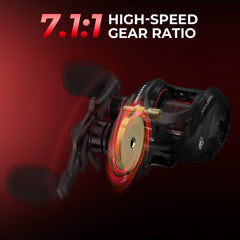 KastKing MaxSteel Twin-Tip Baitcaster Rod and Reel Combo