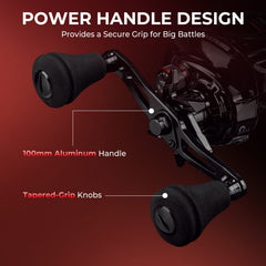 KastKing MaxSteel Twin-Tip Baitcaster Rod and Reel Combo
