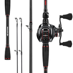KastKing MaxSteel Twin-Tip Baitcaster Rod and Reel Combo