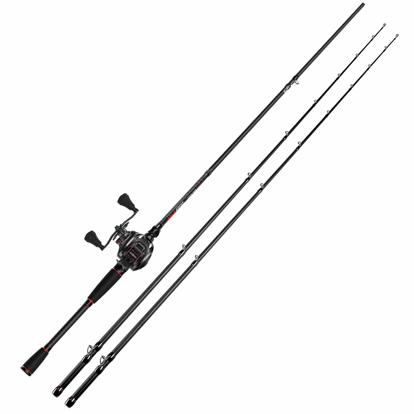 KastKing MaxSteel Twin-Tip Baitcaster Rod and Reel Combo