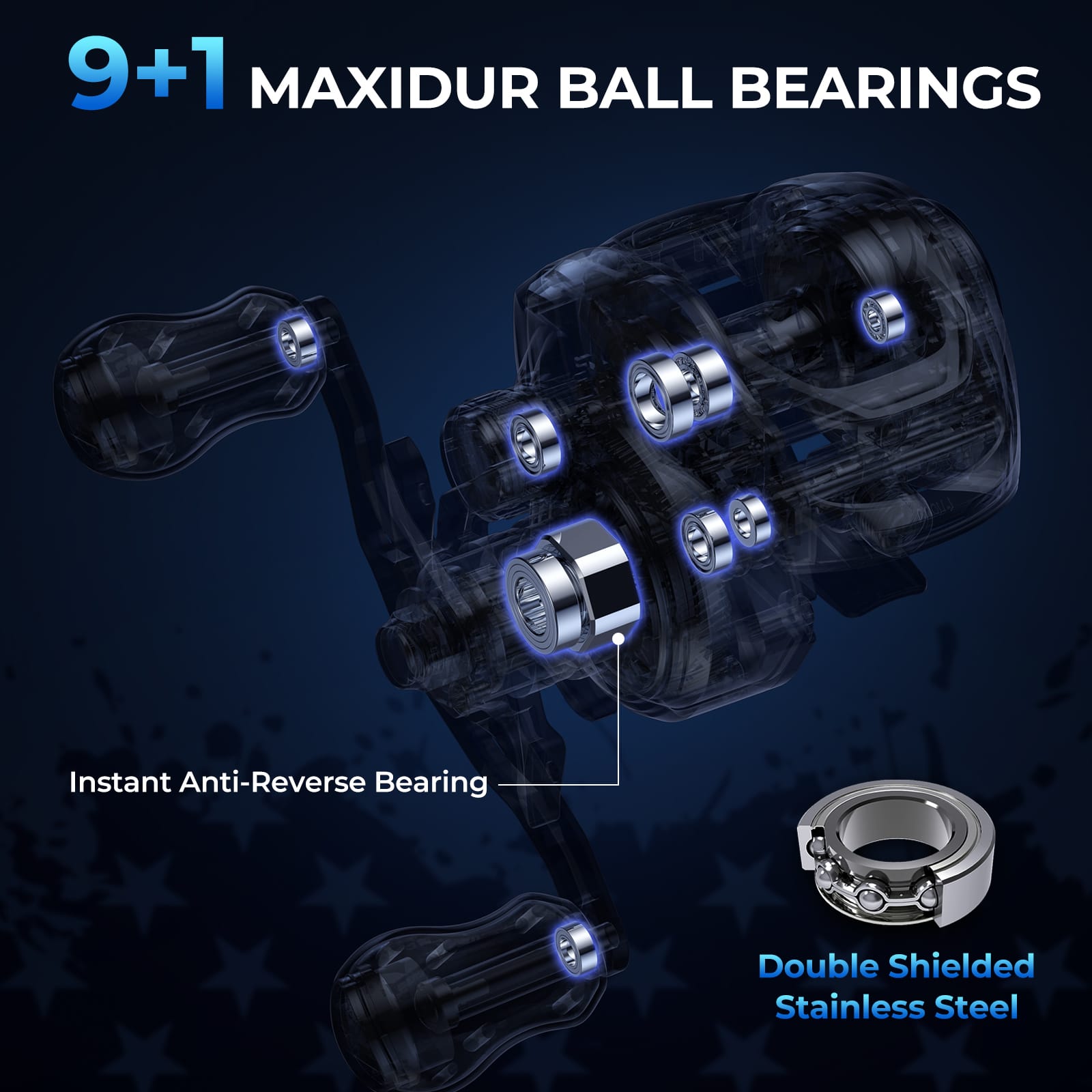 KastKing Royale Legend Patriot Baitcasting Reel