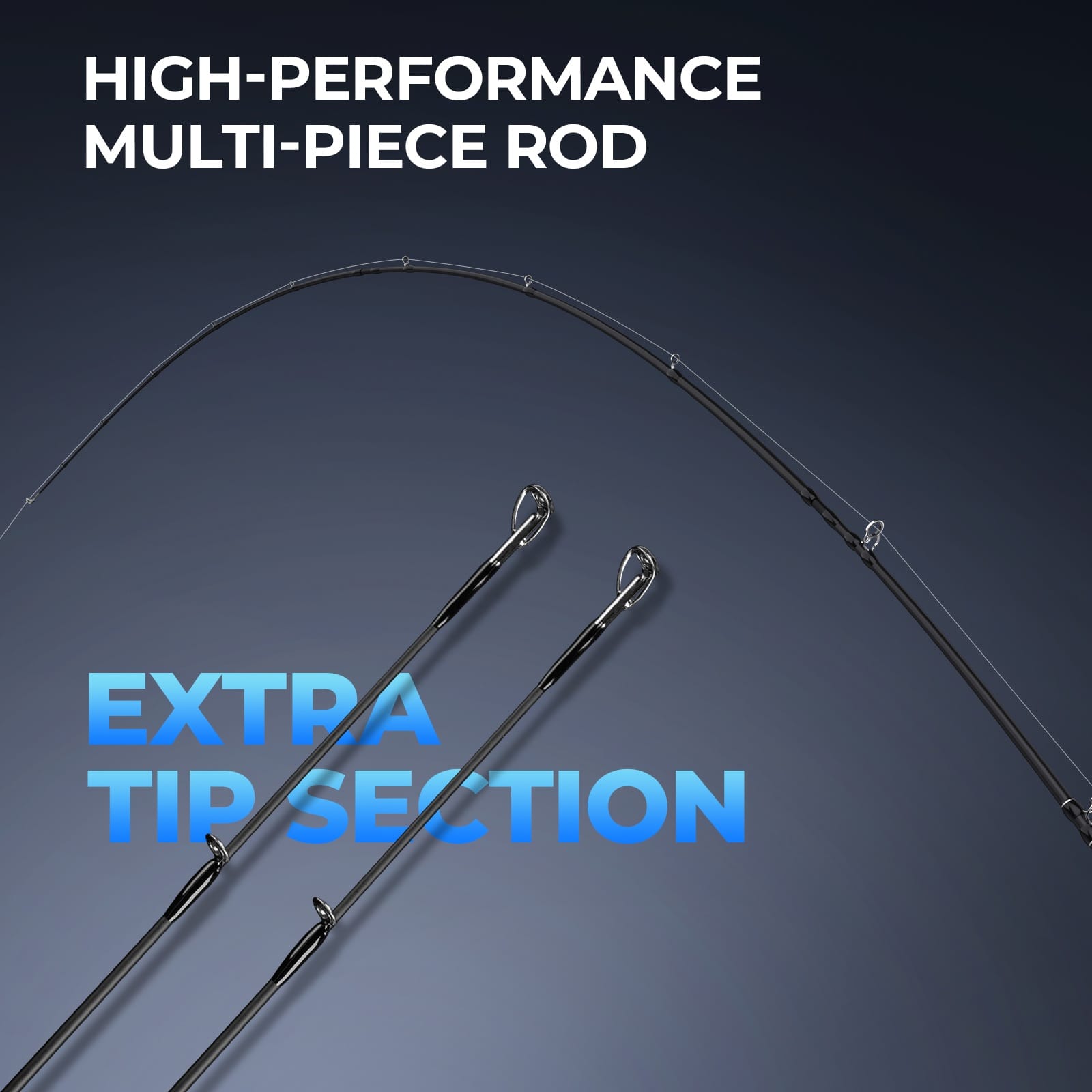 KastKing Spartacus Passage Travel Twin-Tip Casting Rods