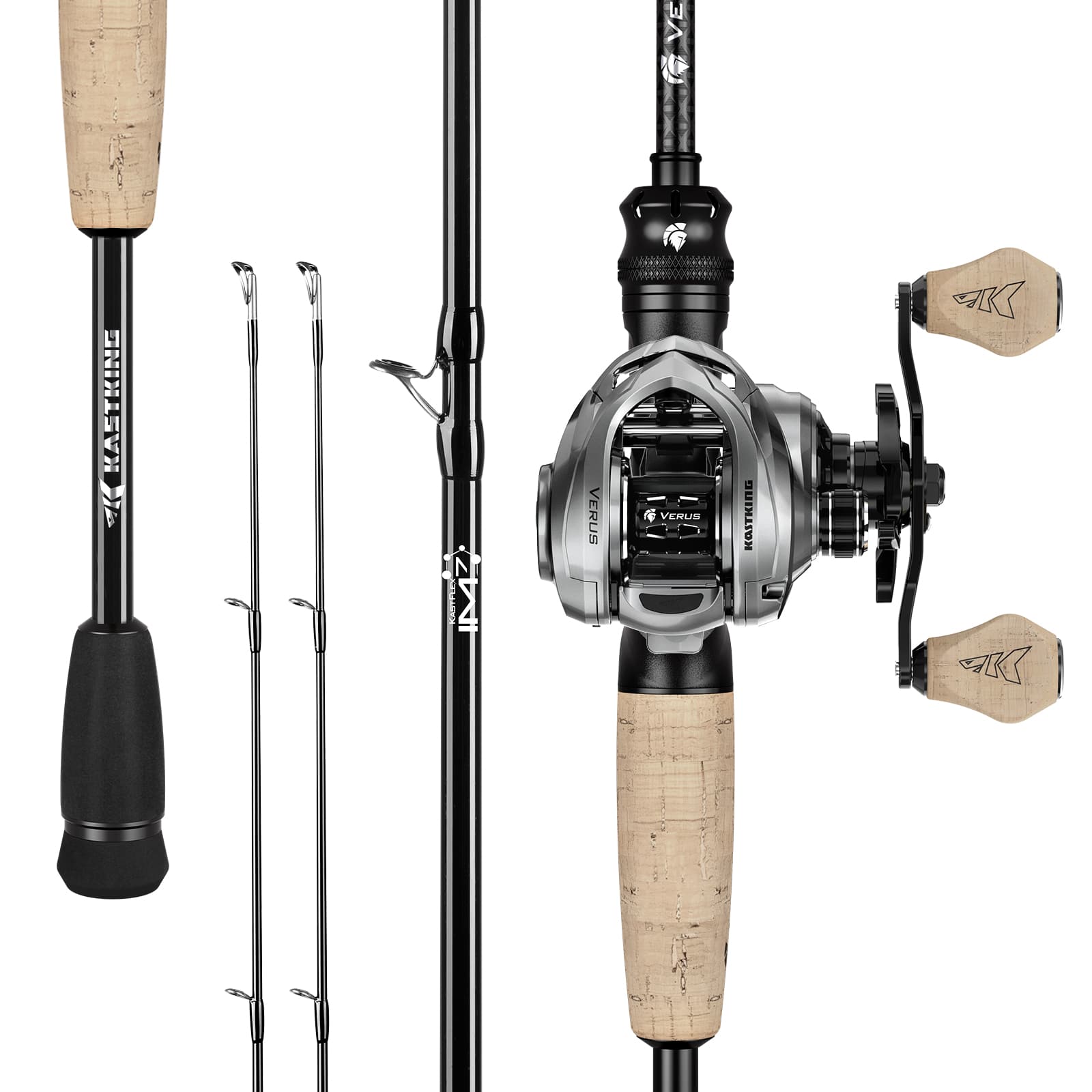 KastKing Verus Twin-Tip Baitcaster Rod and Reel Combo