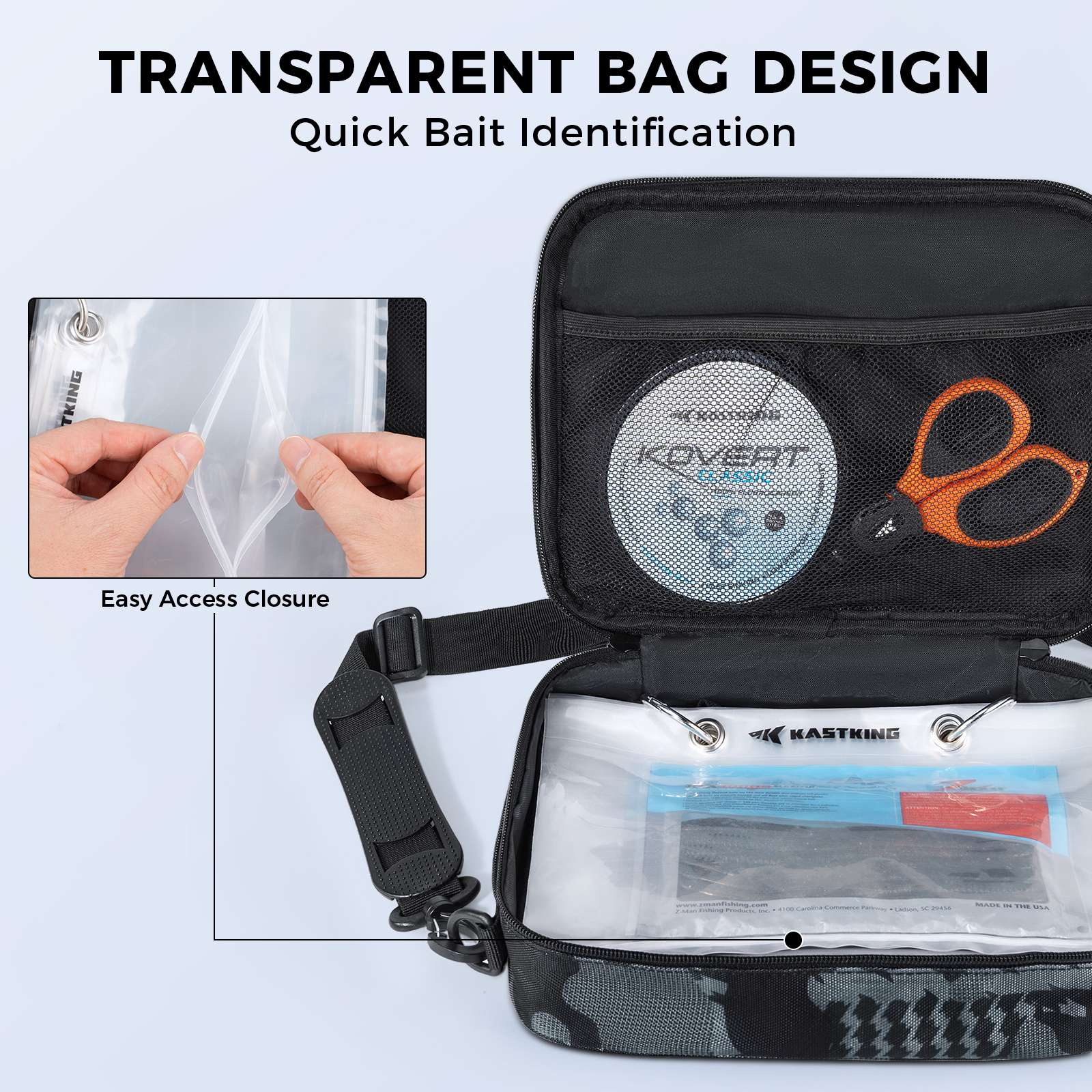 KastKing BaitSpace Detachable Bait Binder Tackle Bag
