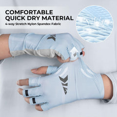 KastKing Ultimate Angler Fingerless SPF Sun Gloves